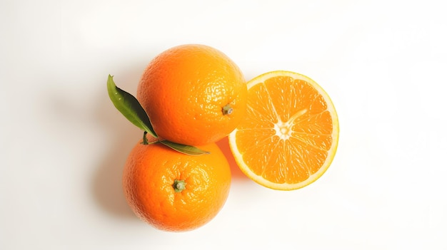 Fruit geïsoleerd oranje op wit