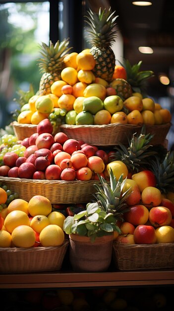 Fruit grocery rack retail market shop