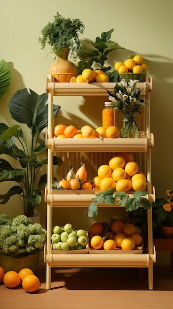 Fruit grocery rack retail market shop