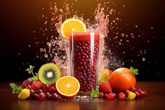 Fruit juice background design