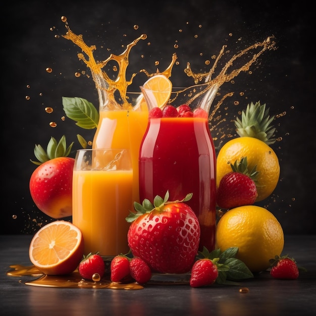 Photo fruit juice