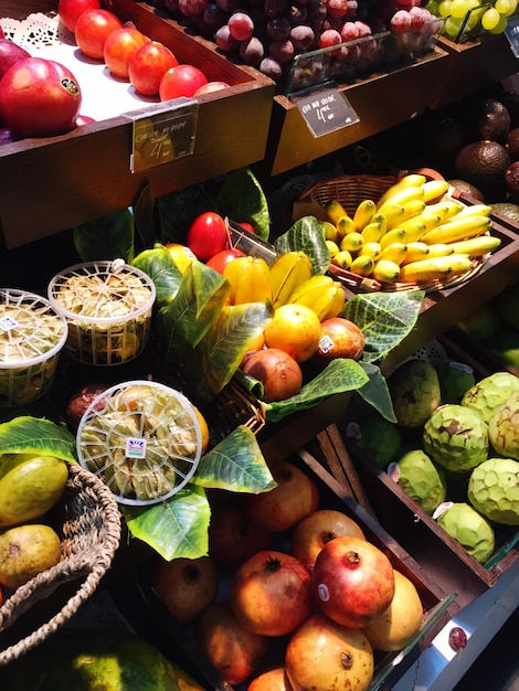 Foto fruit op de markt