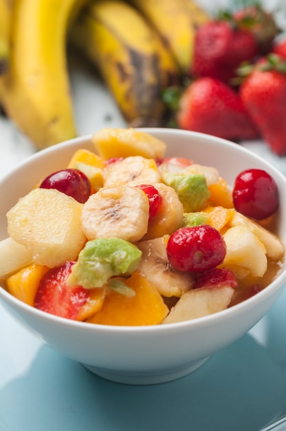 Fruit salad in a bowl