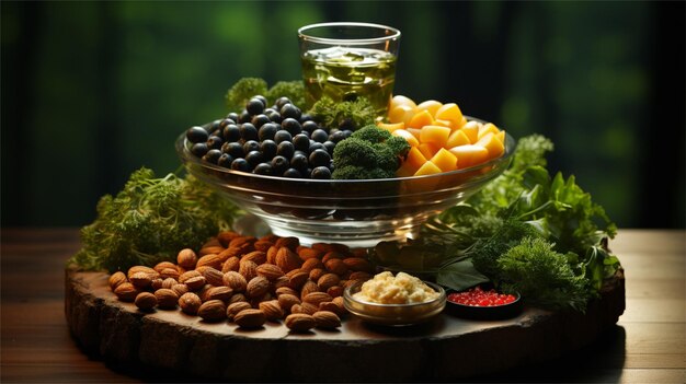 Photo fruit salad in a bowl