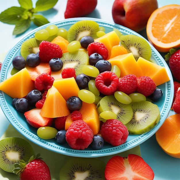 fruit salad in a bowl