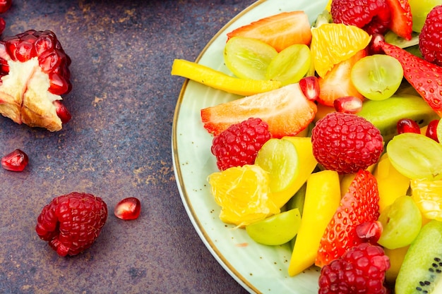 Fruit salad of citrus and berries