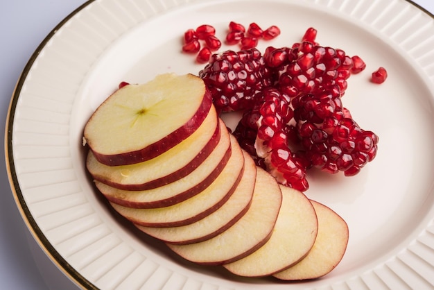 Fruit salad or cut fruits healthy dietary breakfast