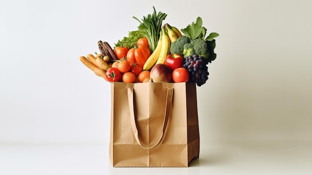 Fruit shopping paper bag