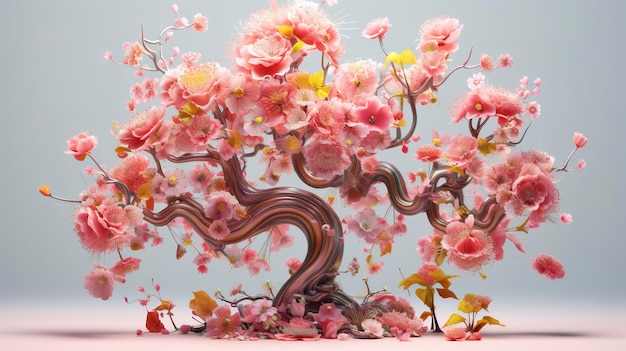 Fruit Tree Blossoms and 3D Characters