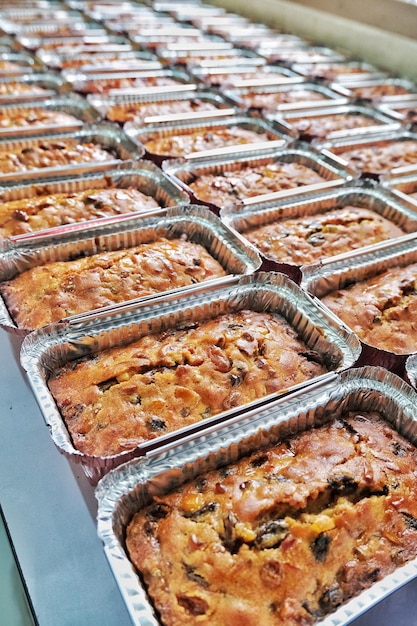 Fruitcake brood voor kerstfestival