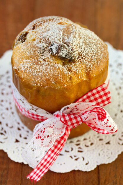 Fruitcake italian panettone