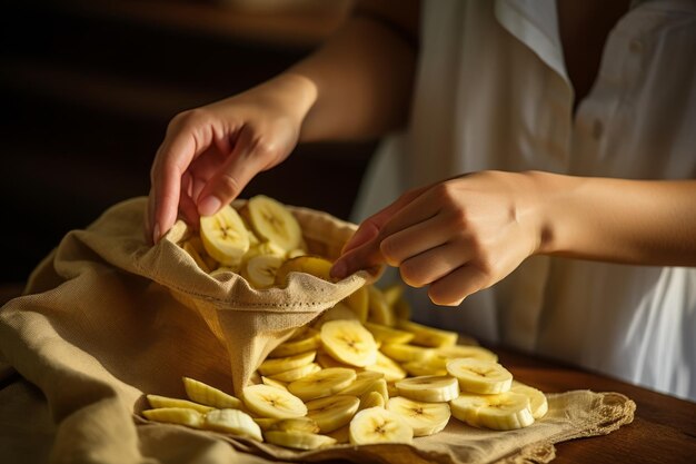 写真 生産 的 な 収 環境 に 優しい バナナ チップス の 包装 に 関する 洞察