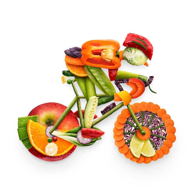 Fruitige motorrijder