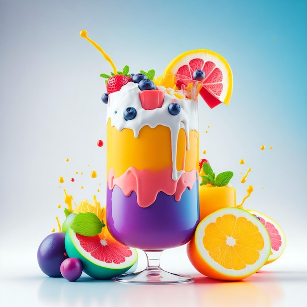 Fruitijscocktail