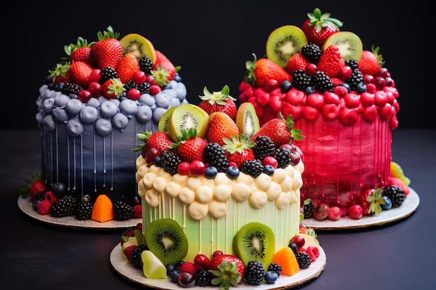 Fruitilicious Delectable Cakes with a Perfect 32 Ratio