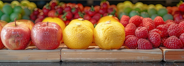 Fruitplank in de supermarkt