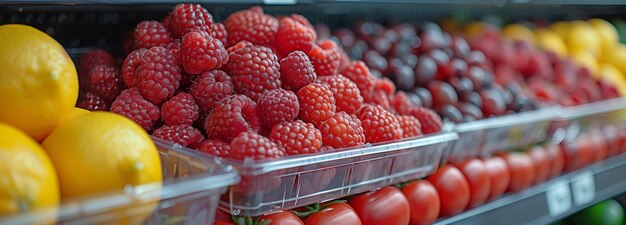 Fruitplank in de supermarkt