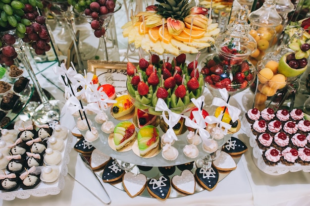 Fruitrecepties op de bruiloft