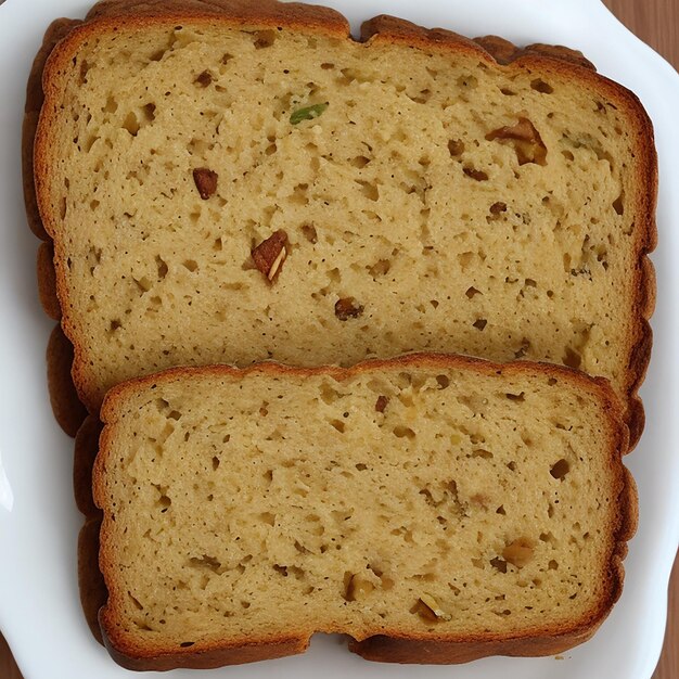 Photo fruits cake in the plate