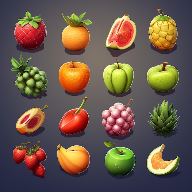 Photo fruits collage