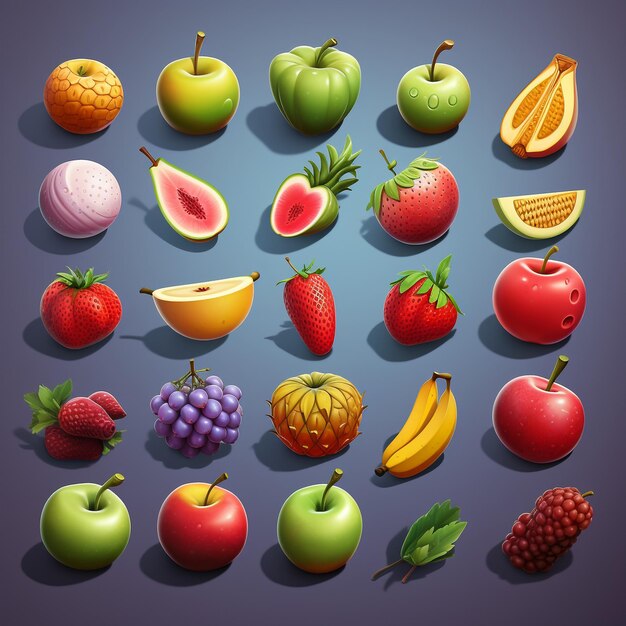 Photo fruits collage