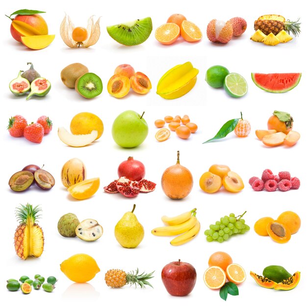 Foto raccolta di frutta