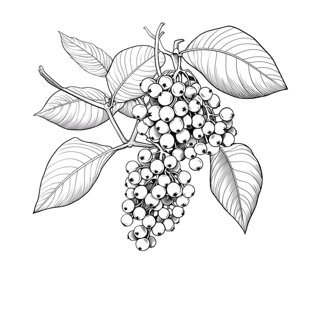 Photo fruits coloring page