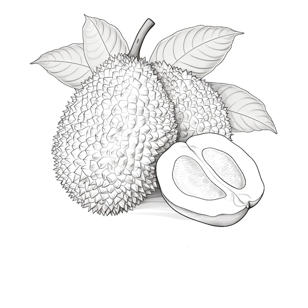 Photo fruits coloring page