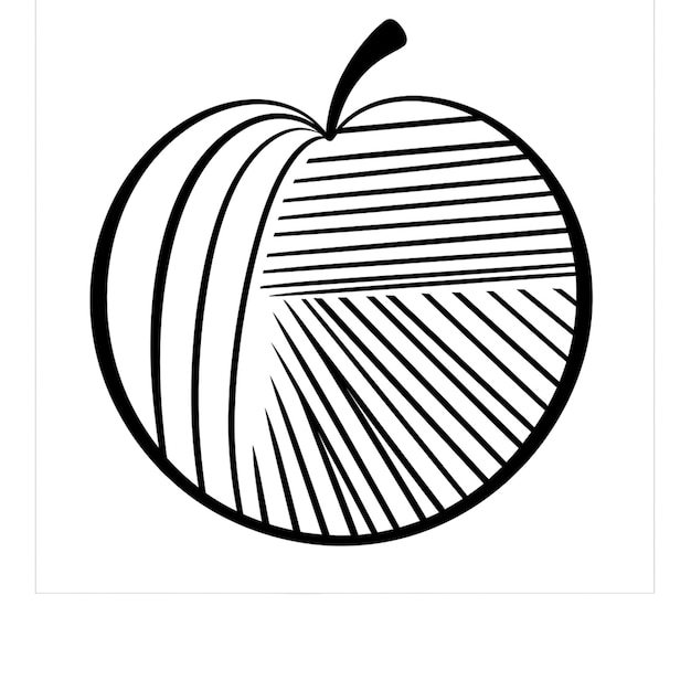 Photo fruits coloring page