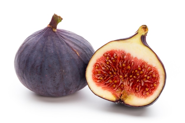 Fruits figs isolated on white background.