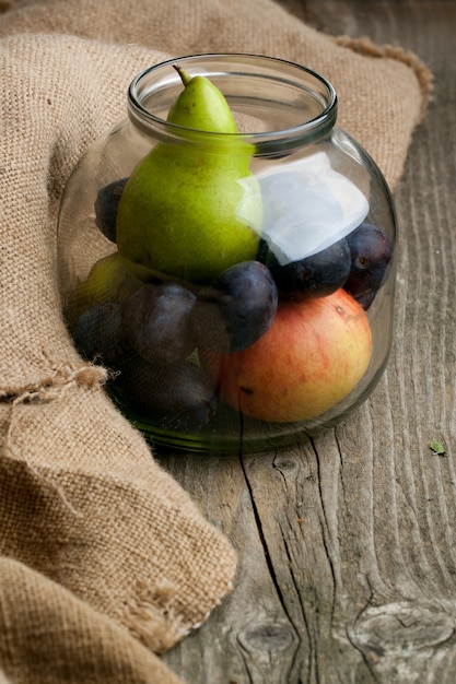 Fruits in jar