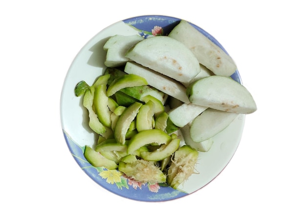 fruits in plate photo