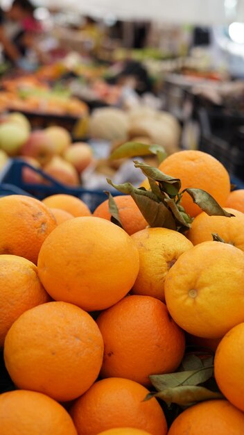 Fruits for sale at market stall