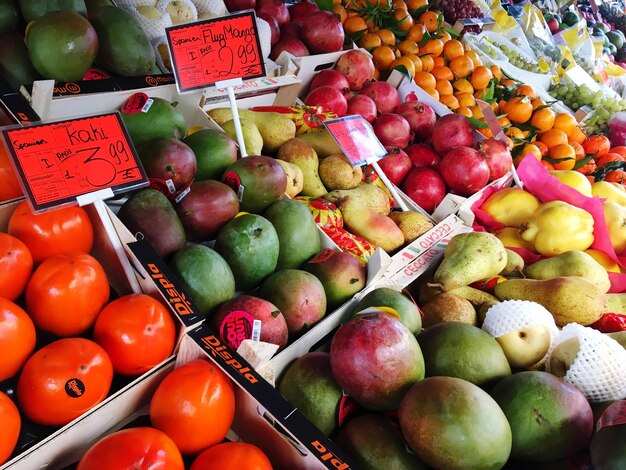 Fruits for sale in market