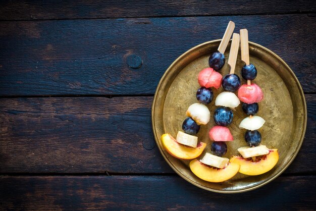 Fruits on the stick