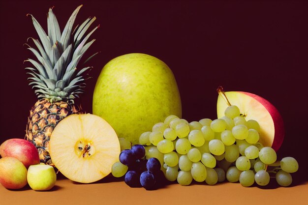 fruits vegan food natural healthy life