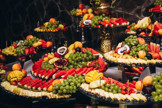 Photo fruits on wedding