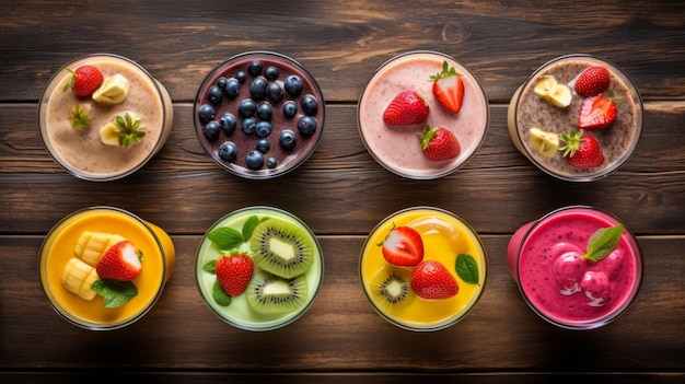 Fruitsmoothie Illustratie AI GenerativexA