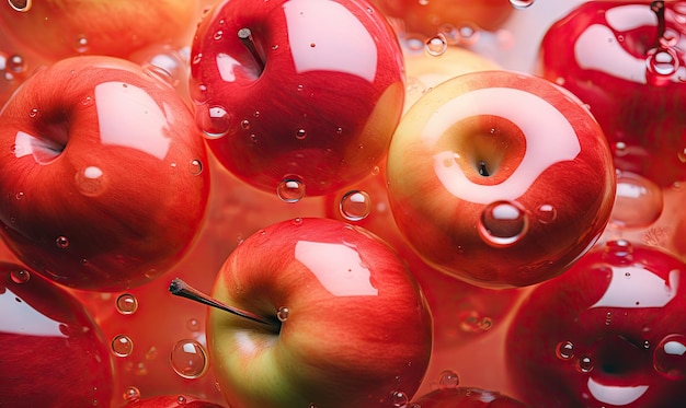 Photo fruitthemed glass morphism blending nature with digital art ai generative