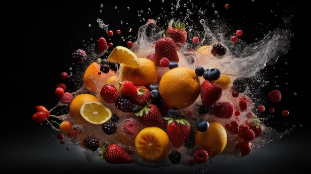 Fruity Explosion Perfect for social media and advertisement