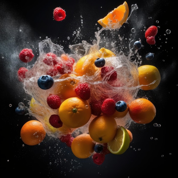 Fruity Explosion Perfect for social media and advertisement