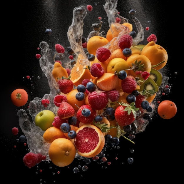 Fruity Explosion Perfect for social media and advertisement