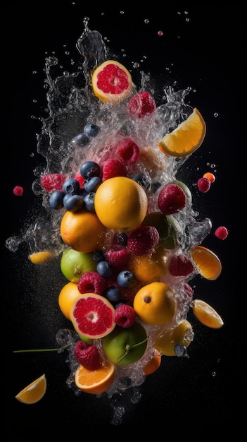 Fruity Explosion Perfect for social media and advertisement