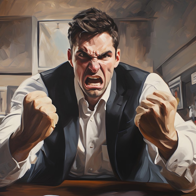 Photo frustrated businessman