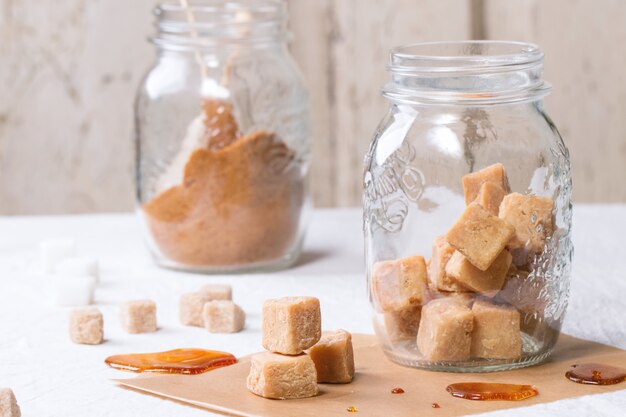 Fudge in jar