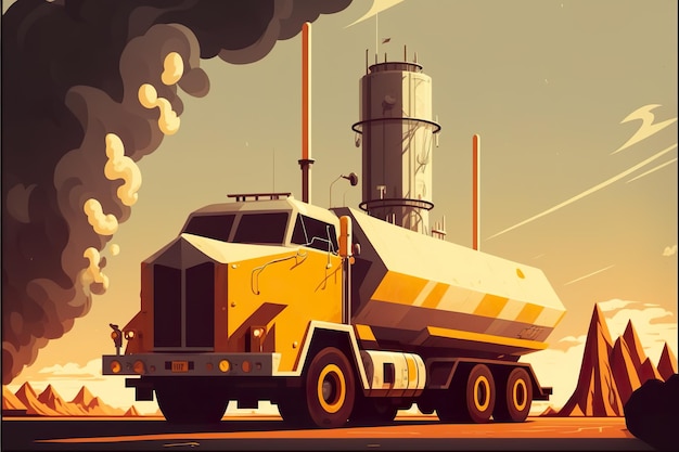 Fuel industry illustration