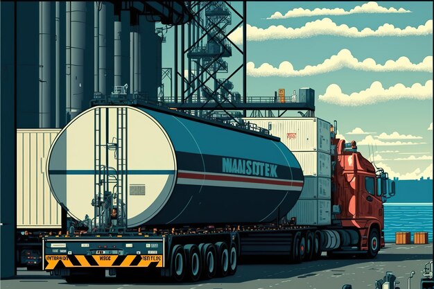 Fuel industry illustration