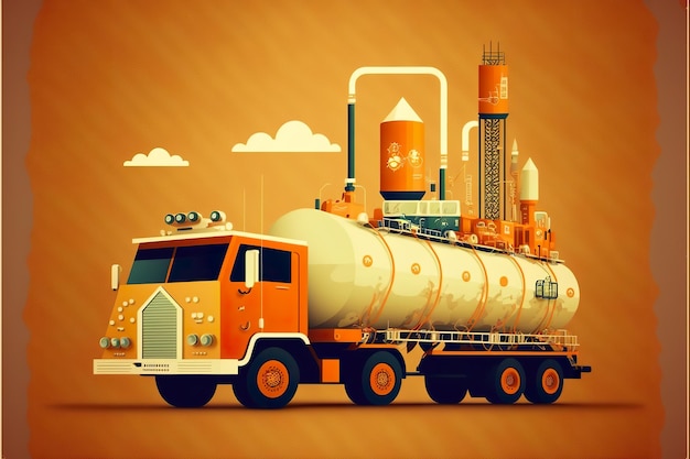 Fuel industry illustration