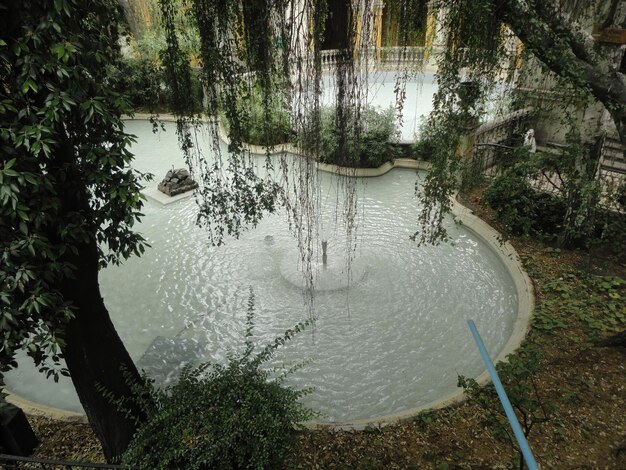 Foto fuente neptuno nella città di santiago del cile