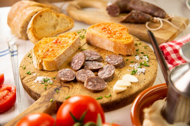 Fuet is a typical sausage from the cuisine of catalonia